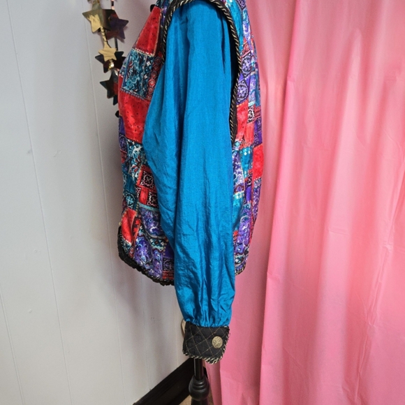 Vintage 1980's Lavion Petite oriental flare windsuit - Picture 5 of 10